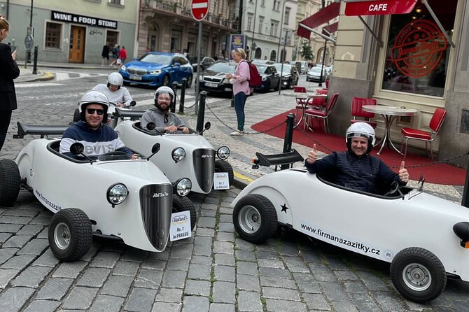 1-Hour Ride Across the Prague in Mini Hot Rod Car - Meeting and Pickup