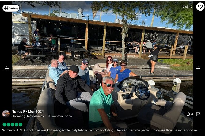 1 Hour Scenic Pontoon Day Cruise - Exploring the Winter Haven Chain of Lakes