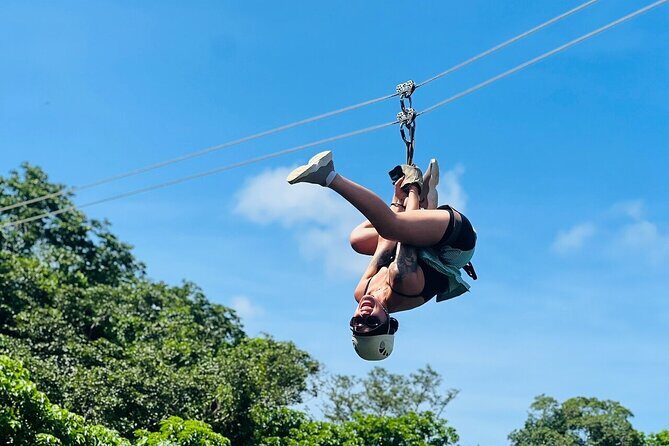 16 Lines Zipline, Cave, Hiking & Biausevu Waterfall Combo Tour - The Zipline Experience at Zip Fiji Momi