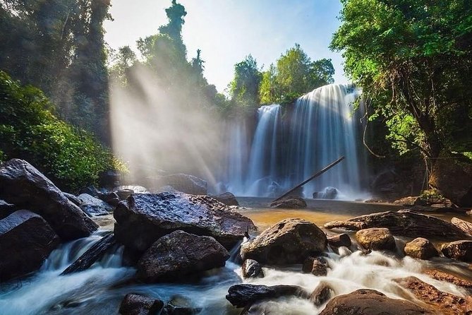 2-Days Private Tour Discovery Angkor Wat , Waterfall and Beng Mealea Temple - Exploring the Waterfalls