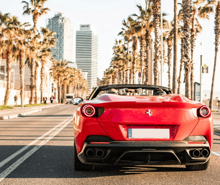 20-minute Barceloneta Beach Supercar City Tour - Key Points