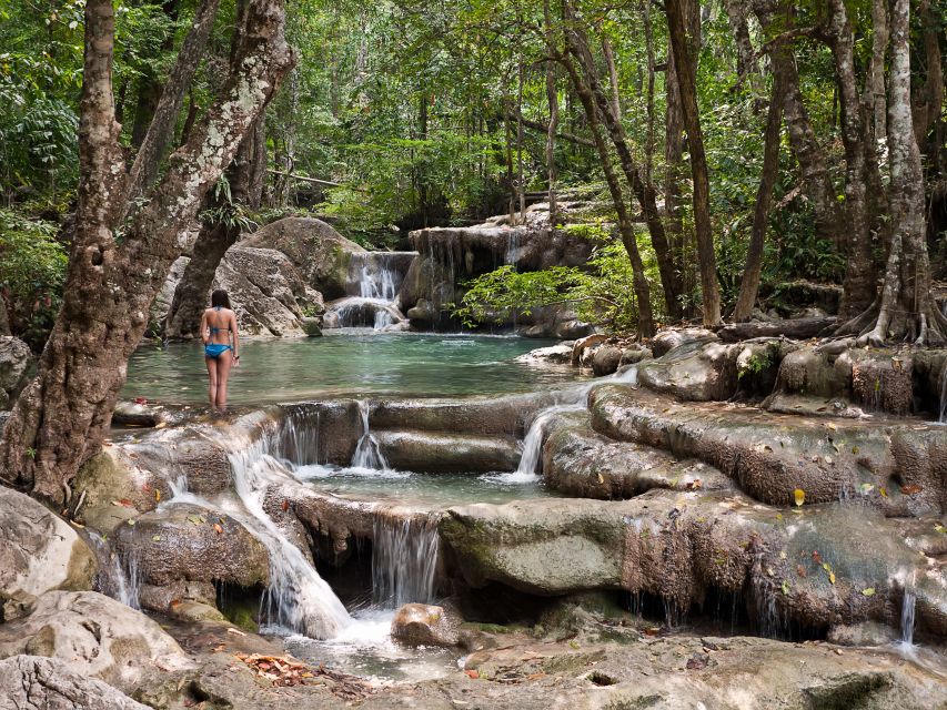 3-Day River Kwai, Floating Market and Erawan Waterfalls - Erawan Waterfalls Adventure