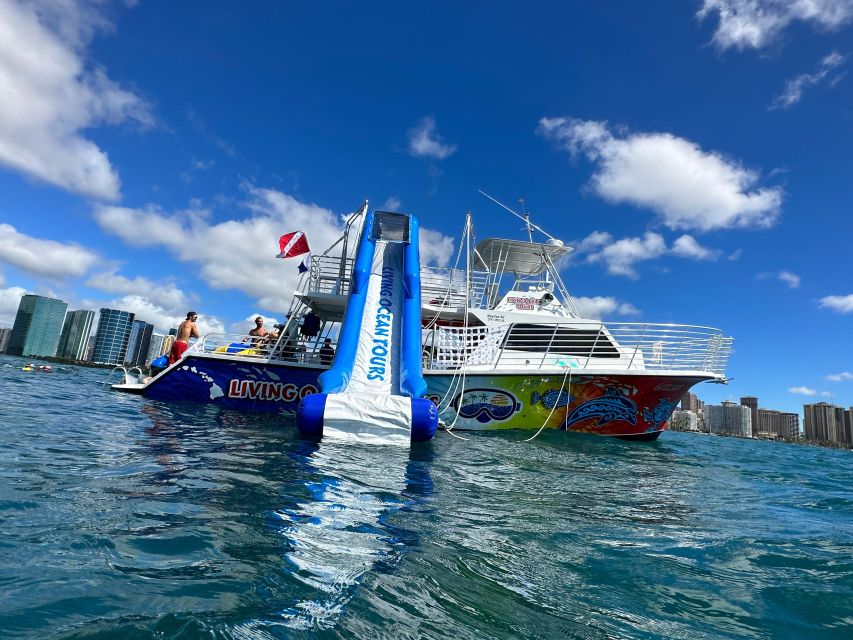 3 Hour Waikiki Waterslide and Ocean Playground Cruise - Key Points