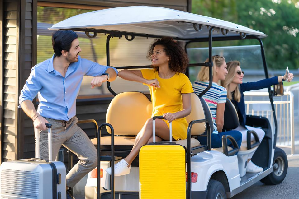 3 Hours Golf Cart Glamour Shopping Tour in Rome With Wine - Key Points