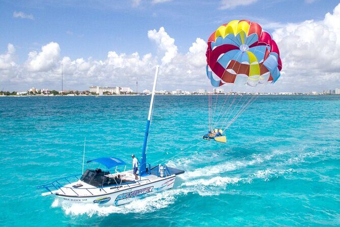 30 Minutes Sky Rider Lagoonside Parasailing in Cancun - Key Points