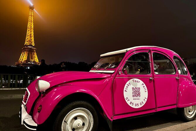 3H Champagne Tour Through Paris by Night in a Pink Citroën 2CV - An Enchanting Night in Paris in a Pink Citroën 2CV — Is It Worth It?