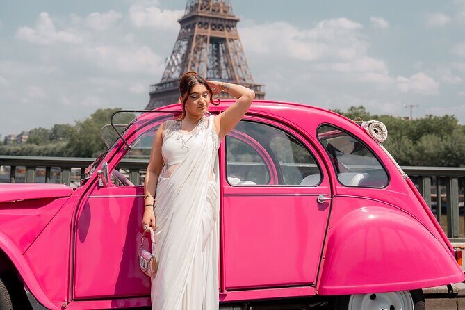 3H Champagne Tour Through Paris by Night in a Pink Citroën 2CV - Key Points