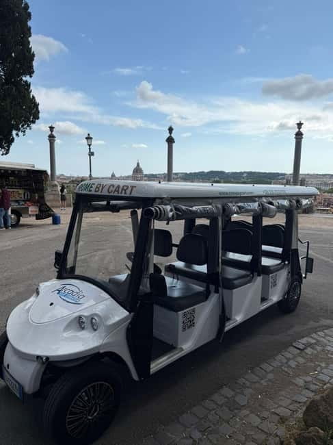 3H Rome: Baroque, Ancient and food experience by Golf Cart - Key Points