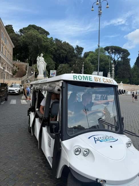 3H Rome: Baroque, Ancient and food experience by Golf Cart - Practical Considerations