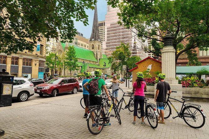 3Hr Montreal Architecture Bike Tour with regular or E-bikes Beer & wine included - Key Points
