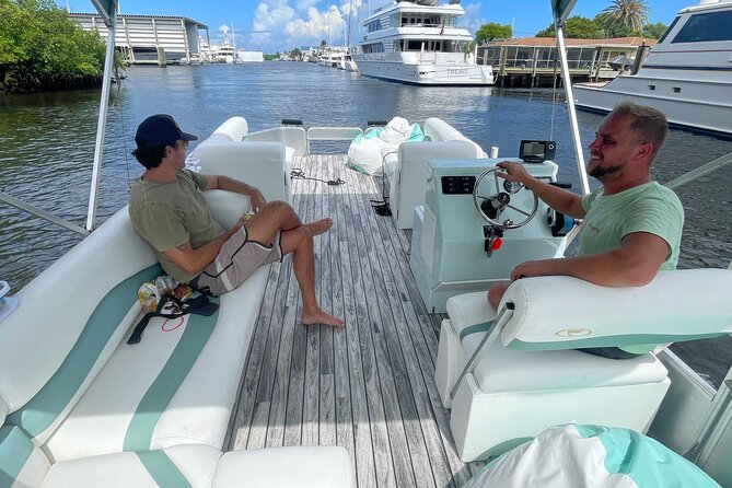 4 Hours Private Sandbar Pontoon Party - Enjoying the Fort Lauderdale Coastline