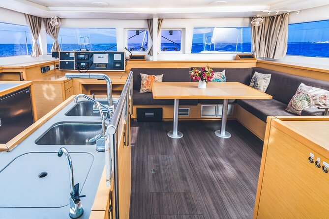 5-Hour Private 45 Luxury Catamaran 2-Stop Tour W/ Food, Open Bar & Snorkeling - Accessibility and Participation