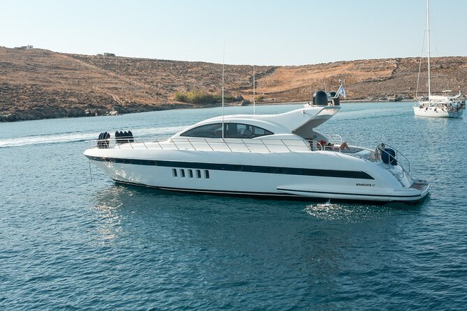 5 Hour Private Yacht Cruise in Delos Rhenia Mykonos Mangusta 72 - Booking Your Private Cruise