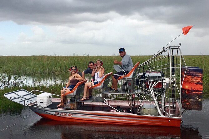 60 Minute Small Group Semi Private Everglades River Of Grass Airboat Charter - Key Points