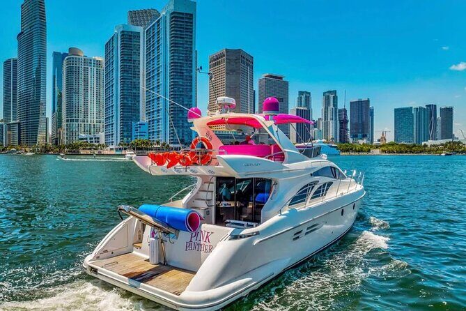 60ft Luxury Pink Charter Pink Yacht Rental In Miami - An Overview of the Experience