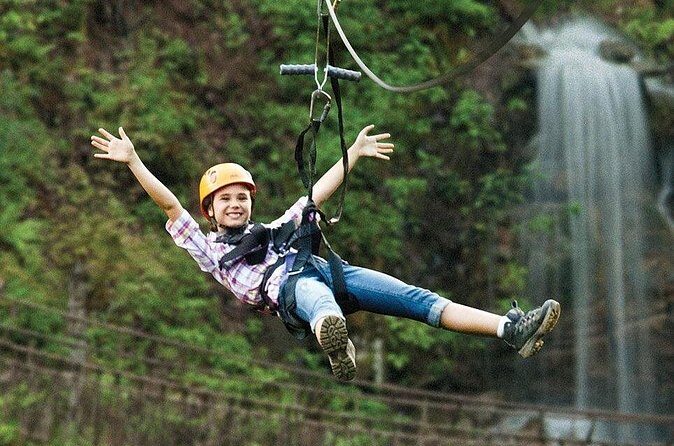 7 Line Waterfall Canopy Zipline Course - Who Will Love This?
