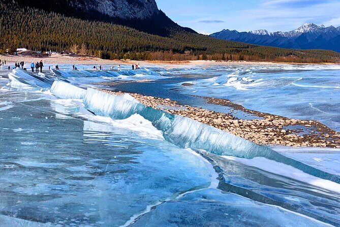 Abraham Lake (Ice bubble lake) Peyto Bow Lake Crowfoot Glacier - Price and Value