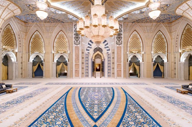 Abu Dhabi Sheikh Zayed Mosque With Lunch, Louvre & Qasr Al Watan Palace - Private Transfers and Logistics