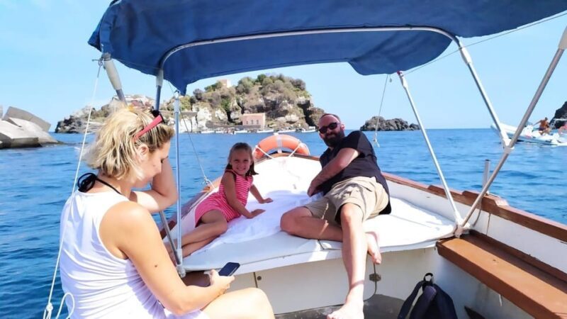 Aci Trezza boat tour sunset and dinner sicilian family home - Ulysses’ Caves and Swimming Break