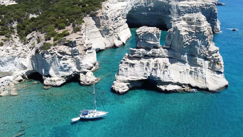 Adamantas: Kleftiko Sailing Cruise with Meal and Swim Stops - Key Points