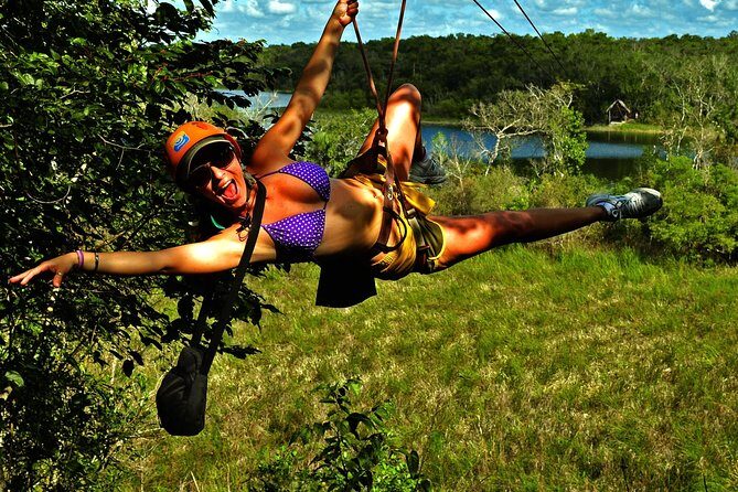 Adrenaline day driving ATVs doing Ziplines and swimming in a Cenote from Cancun - Introducing the Adventure Tour in Cancun: ATVs, Ziplines, and Cenote Swim