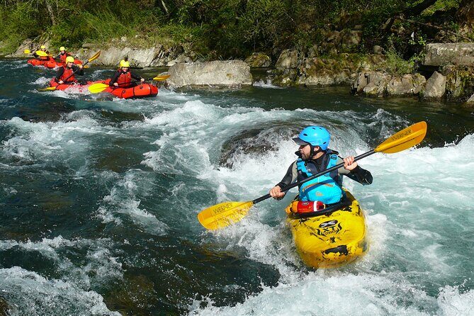 Adrenaline kayaking on the Lima and Serchio rivers in Bagni di Lucca - Key Points