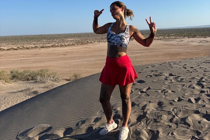 Adventure in vehicles terrain sandboarding the Dunes of Mogote - Cost and Value