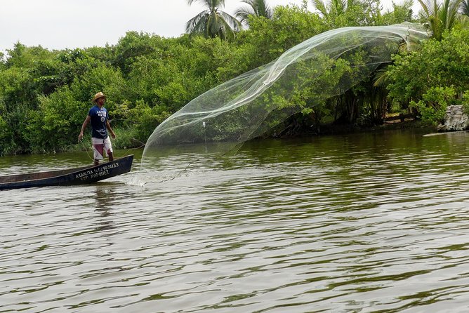 AfroMexican Village Lagoon Boat Ride Turtle Release Crocs Farm - Lagoon Boat Ride Experience