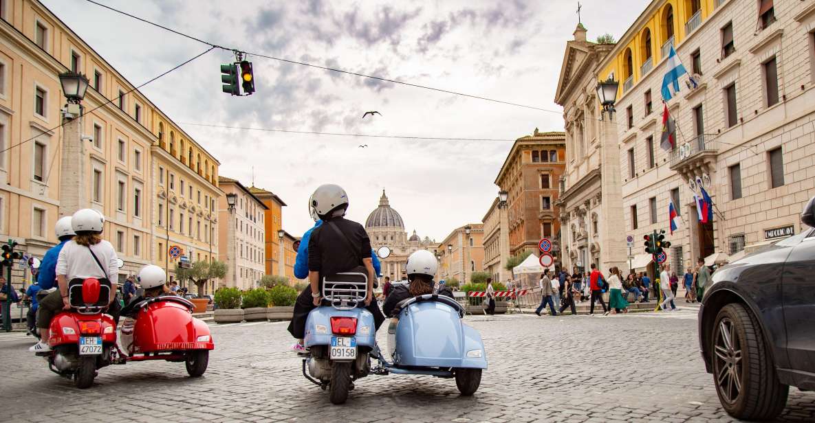 Afternoon Vespa Sidecar Tour With Gourmet Gelato Stop - Key Points