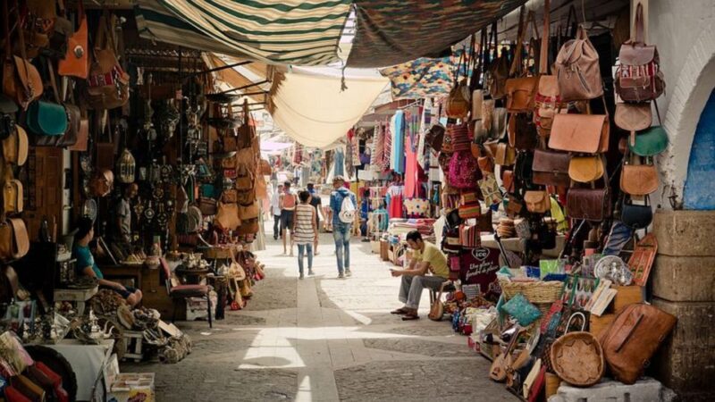 Agadir: Cable Car Ticket and Guided City Tour - Shopping at Souk El Had