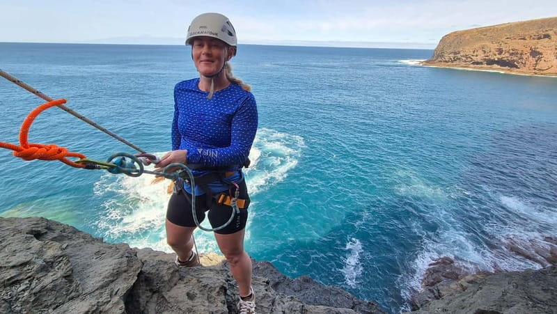 Agaete: Gran Canaria Coasteering. Marine Ferrata and Zipline - Abseiling and Climbing: Descending into the Drama  
