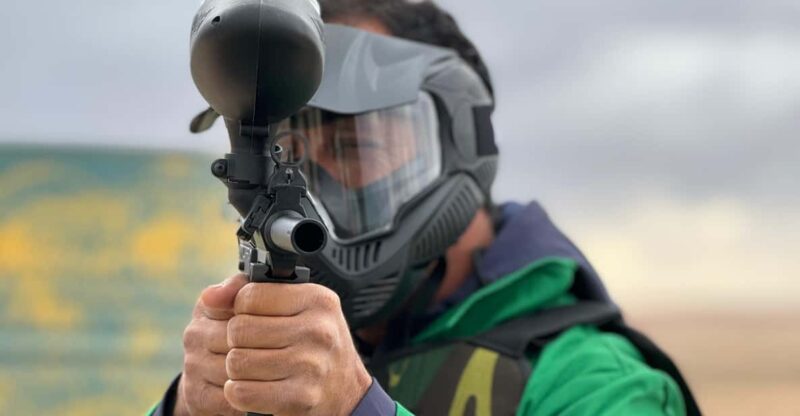 Agafay Desert Paintball Adventure & Optional Camel Ride Quad - Engaging in Paintball Battles