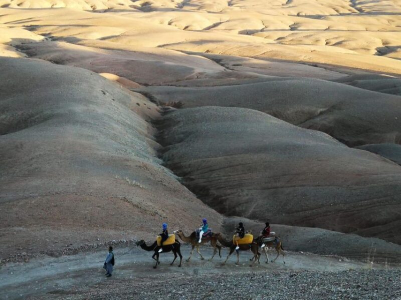 Agafay Desert Sunset Camel Ride - Sunset Over the Dunes
