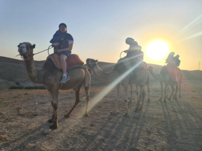 Agafay Desert Sunset Camel Ride - Dressing in Berber Attire