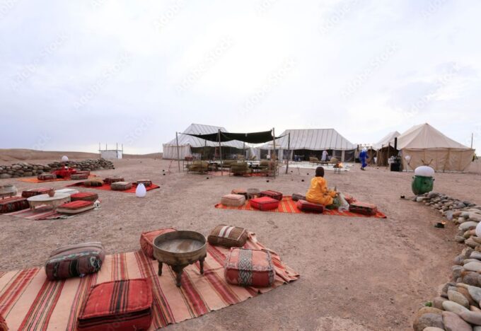 Agafay Guided Camel Riding and Dinner Under Stars - Serene Desert Environment