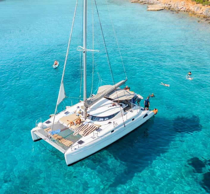Agios Nikolaos: Spinalonga and Kolokytha Catamaran with Meal - Key Points