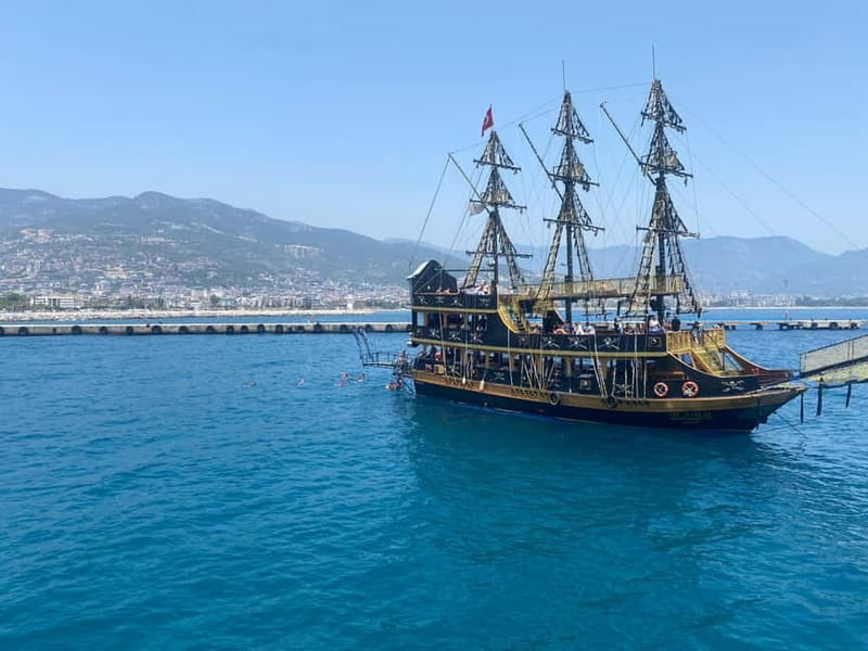 Alanya: Pirate Boat with Pickup, Lunch, & Unlimited Drinks - Swimming and Relaxation