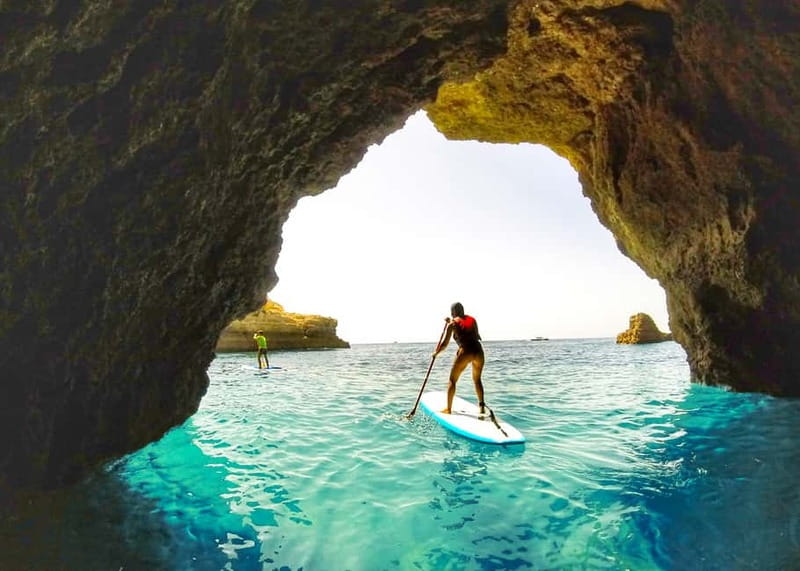 Albufeira: Caves and Private Beaches SUP Paddleboarding Tour - Key Points