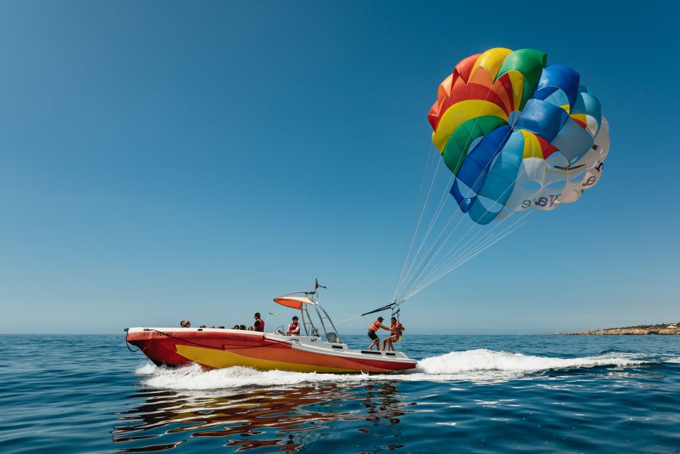 Albufeira: Parasailing Boat Trip - Experience Highlights