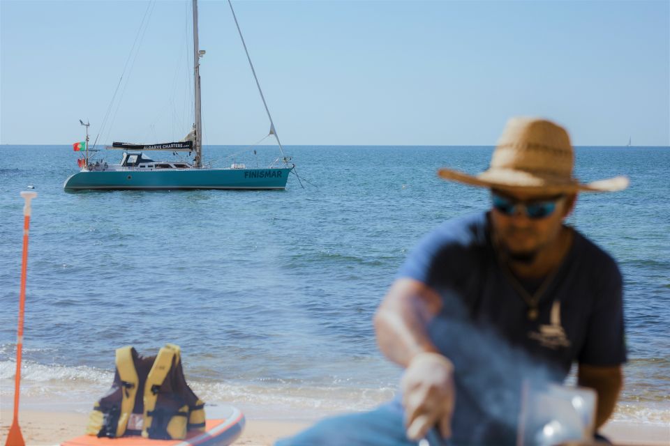 Albufeira: Sailing Boat Cruise BBQ & Open Bar on the Beach - FAQ