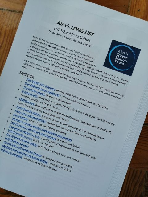 Alex'S LONG LIST Guide to LGBTQ Lisbon: Updated Every Month! - Budget-Friendly Options