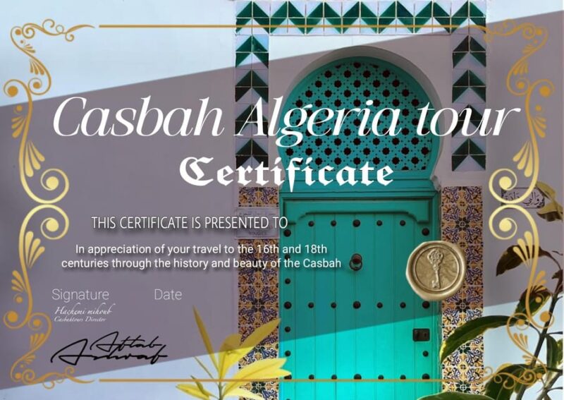 Algeria: Casbah Tour With Lunch (+Certificate) - Exploring the UNESCO World Heritage Site