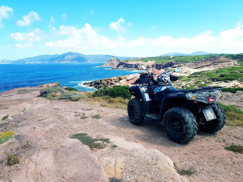 Alghero: Guided Quad Bike Tour With Swim Stop - Driving on Dirt Roads
