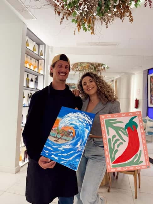 Alicante: Private Art Experience for Couples  Paint & Sip - The Experience Provider: Artevivo