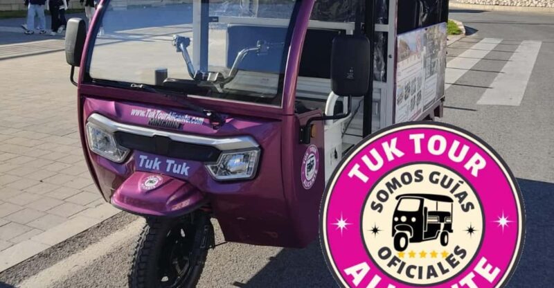 Alicante: Tuk Tuk Tour Electric 60 Minutes Electric - Booking Information
