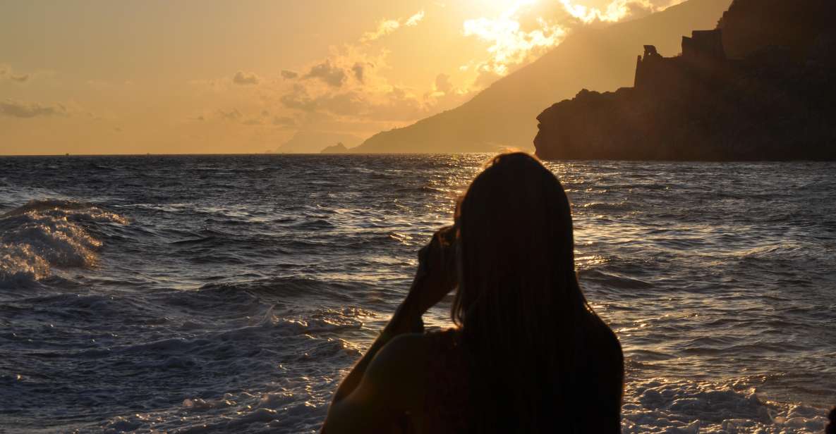 Amalfi Coast Sunset Boat Tour From Salerno With Aperitivo - Viewing the Sunset