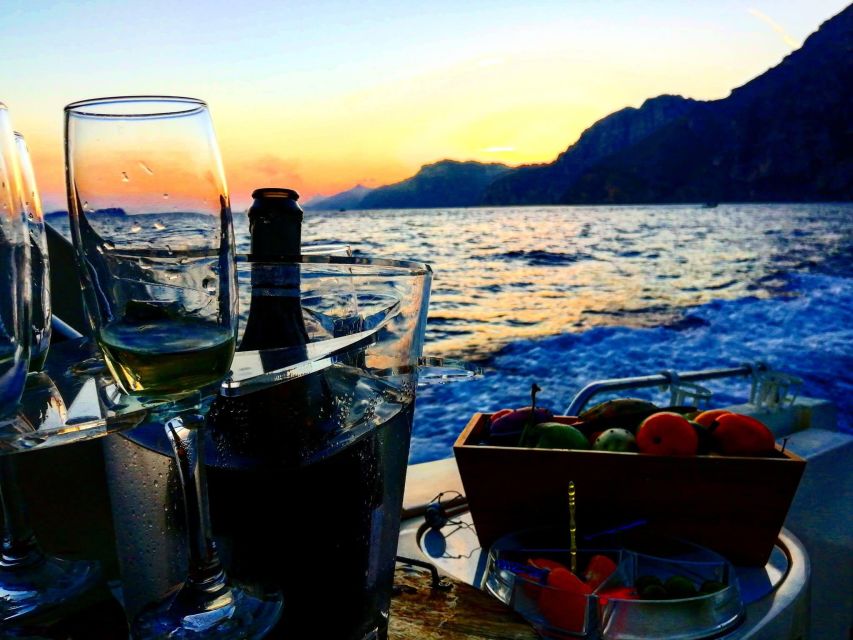 Amalfi Coast Sunset Boat Tour From Salerno With Aperitivo - Aperitivo on Board