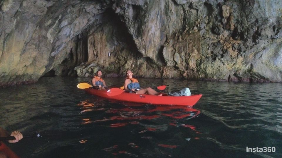 Amalfi: Kayak/Snorkel Tour to Pandora Cave With Lemon Spritz - Tour Overview and Pricing