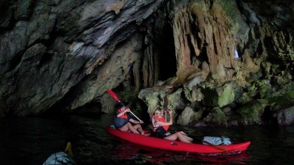 Amalfi: Kayak/Snorkel Tour to Pandora Cave With Lemon Spritz - Included Features