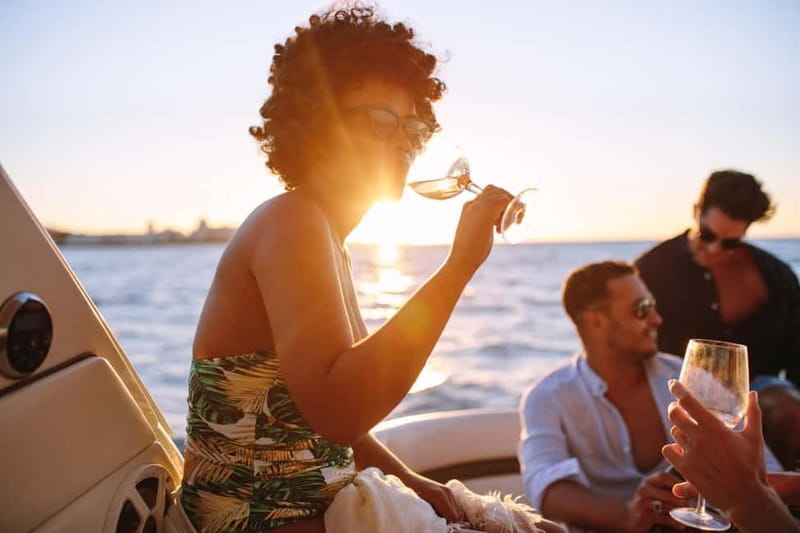 Amalfi: Sunset with Dinner Included Swim Caves Positano - Key Points